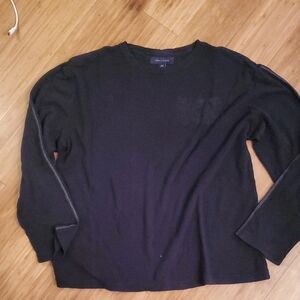Tommy Hilfiger Black Waffle Knit Shirt